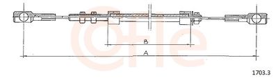 Accelerator Cable COFLE 92.1703.3