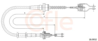 Cable Pull, clutch control COFLE 92.18.0032