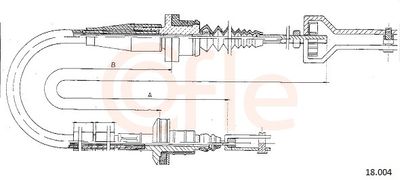 Cable Pull, clutch control COFLE 92.18.004