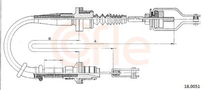 Cable Pull, clutch control COFLE 92.18.0051