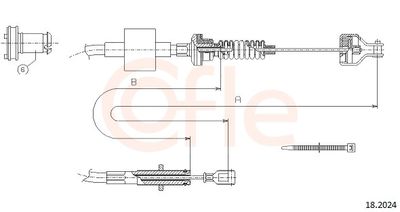 Cable Pull, clutch control COFLE 92.18.2024