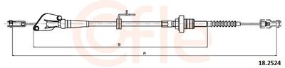 Cable Pull, clutch control COFLE 92.18.2524