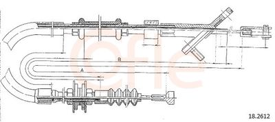 Cable Pull, clutch control COFLE 92.18.2612