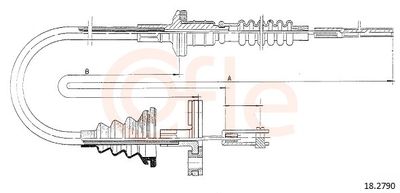 Cable Pull, clutch control COFLE 92.18.2790
