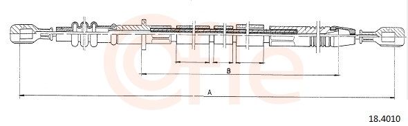 COFLE 92.18.4010 Cable Pull, clutch control