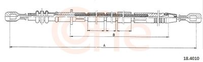 Cable Pull, clutch control COFLE 92.18.4010