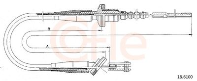 Cable Pull, clutch control COFLE 92.18.6100