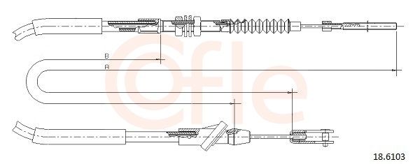 COFLE 92.18.6103 Cable Pull, clutch control