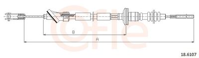 Cable Pull, clutch control COFLE 92.18.6107
