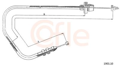 Accelerator Cable COFLE 92.1903.10