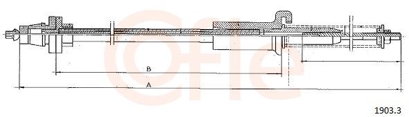 COFLE 92.1903.3 Accelerator Cable