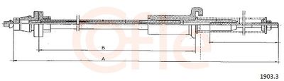 Accelerator Cable COFLE 92.1903.3