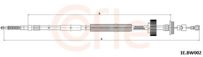 Cable Pull, parking brake COFLE 92.1E.BW002