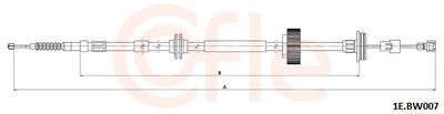 Cable Pull, parking brake COFLE 92.1E.BW007