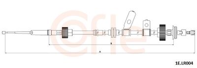 Cable Pull, parking brake COFLE 92.1E.LR004