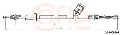 Cable Pull, parking brake COFLE 92.20.160B507