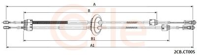 Cable Pull, manual transmission COFLE 92.2CB.CT005