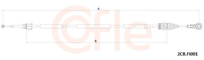 Cable Pull, manual transmission COFLE 92.2CB.FI001