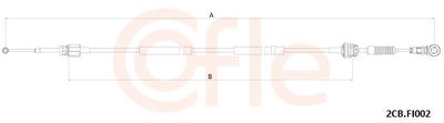 Cable Pull, manual transmission COFLE 92.2CB.FI002