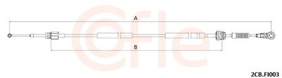 Cable Pull, manual transmission COFLE 92.2CB.FI003