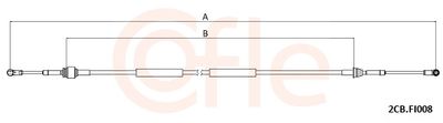 Cable Pull, manual transmission COFLE 92.2CB.FI008