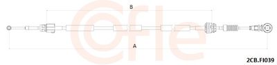 Cable Pull, manual transmission COFLE 92.2CB.FI039