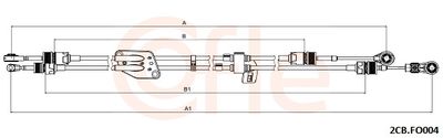 Cable Pull, manual transmission COFLE 92.2CB.FO004