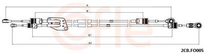 Cable Pull, manual transmission COFLE 92.2CB.FO005
