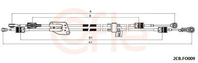 Cable Pull, manual transmission COFLE 92.2CB.FO009