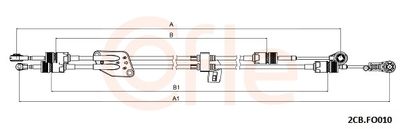 Cable Pull, manual transmission COFLE 92.2CB.FO010