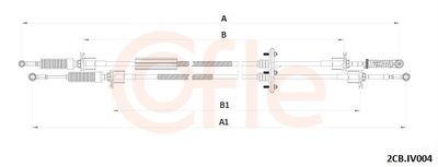 Cable Pull, manual transmission COFLE 92.2CB.IV004