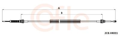 Cable Pull, manual transmission COFLE 92.2CB.VK011