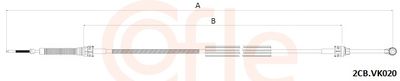 Cable Pull, manual transmission COFLE 92.2CB.VK020