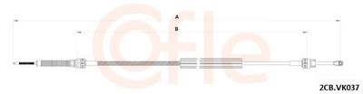 Cable Pull, manual transmission COFLE 92.2CB.VK037
