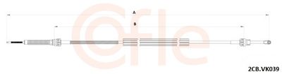 Cable Pull, manual transmission COFLE 92.2CB.VK039