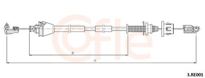 Accelerator Cable COFLE 92.3.RE001
