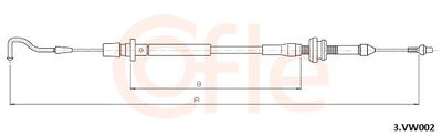 Accelerator Cable COFLE 92.3.VK002