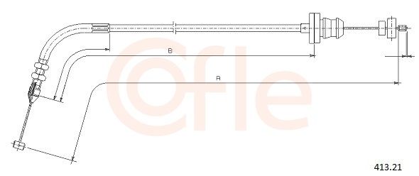 COFLE 92.413.21 Accelerator Cable