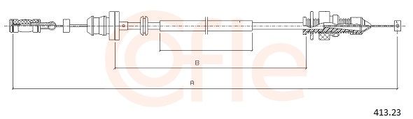 COFLE 92.413.23 Accelerator Cable