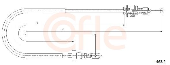 COFLE 92.463.2 Accelerator Cable