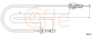 Accelerator Cable COFLE 92.463.2