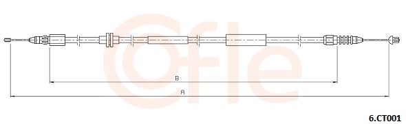 COFLE 92.6.CT001 Bonnet Cable