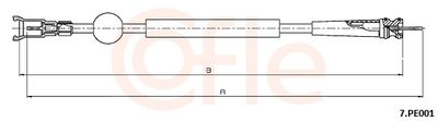 Speedometer Cable COFLE 92.7.PE001