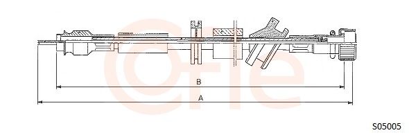 COFLE 92.S05005 Speedometer Cable
