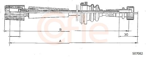 COFLE 92.S07082 Speedometer Cable
