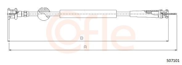 COFLE 92.S07101 Speedometer Cable