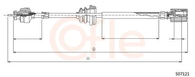 Speedometer Cable COFLE 92.S07121
