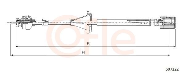 COFLE 92.S07122 Speedometer Cable