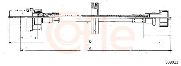 COFLE 92.S08013 Speedometer Cable