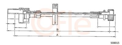 Speedometer Cable COFLE 92.S08015
